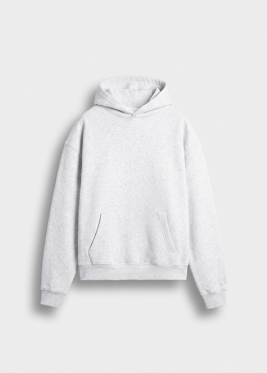 Sudadera Capucha Oversize Nil en gris ceniza, vista delantera