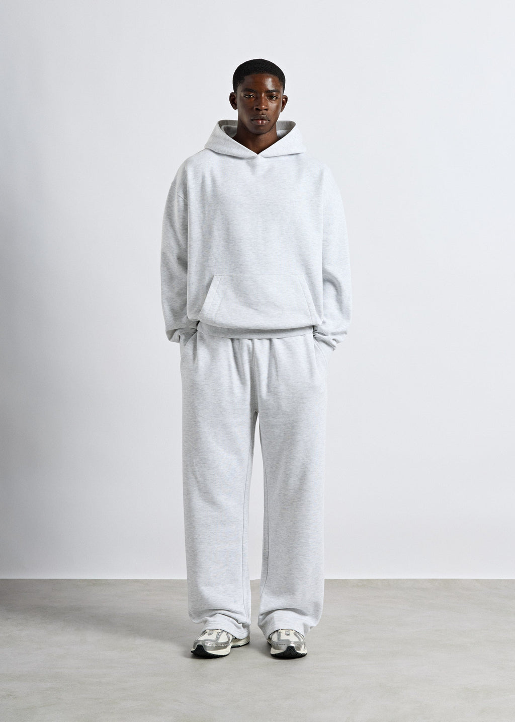 Sudadera Capucha Oversize Nil en gris ceniza, foto 4