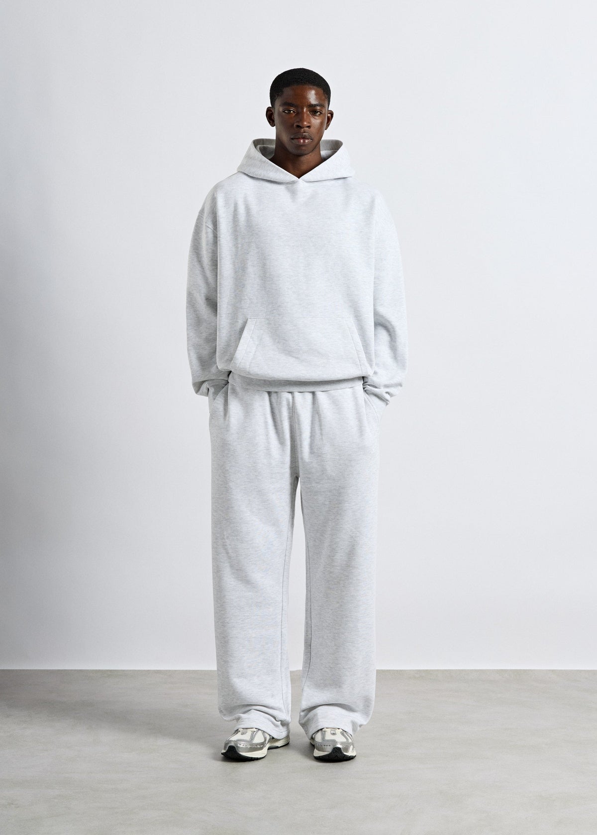 Sudadera Capucha Oversize Nil en gris ceniza, foto 4