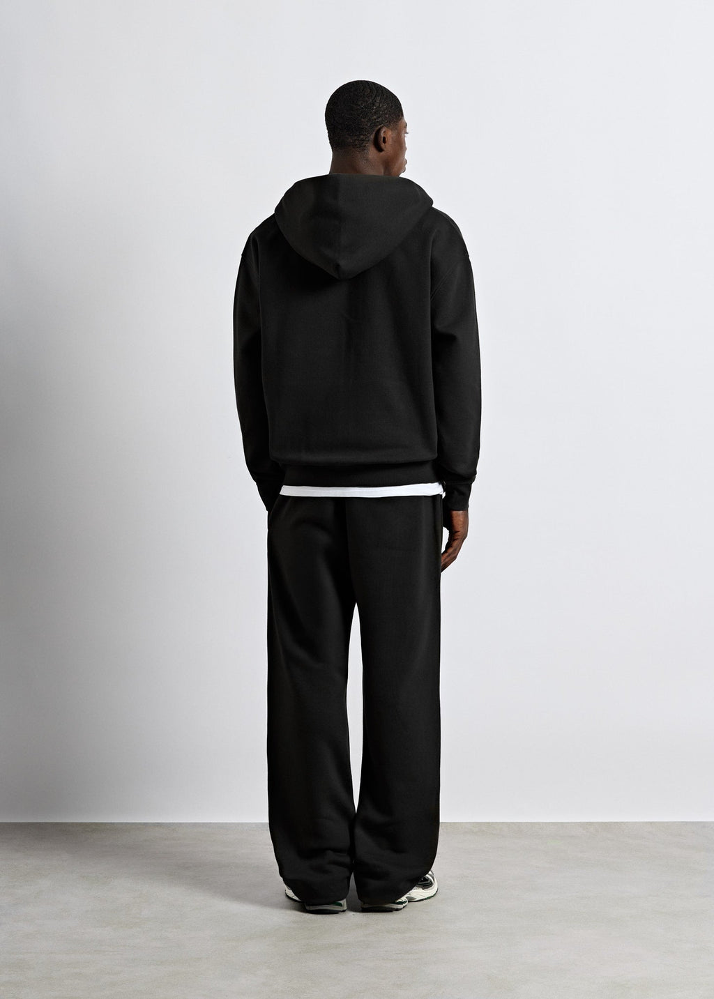 Sudadera Capucha Cremallera Saúl en negro, foto 5