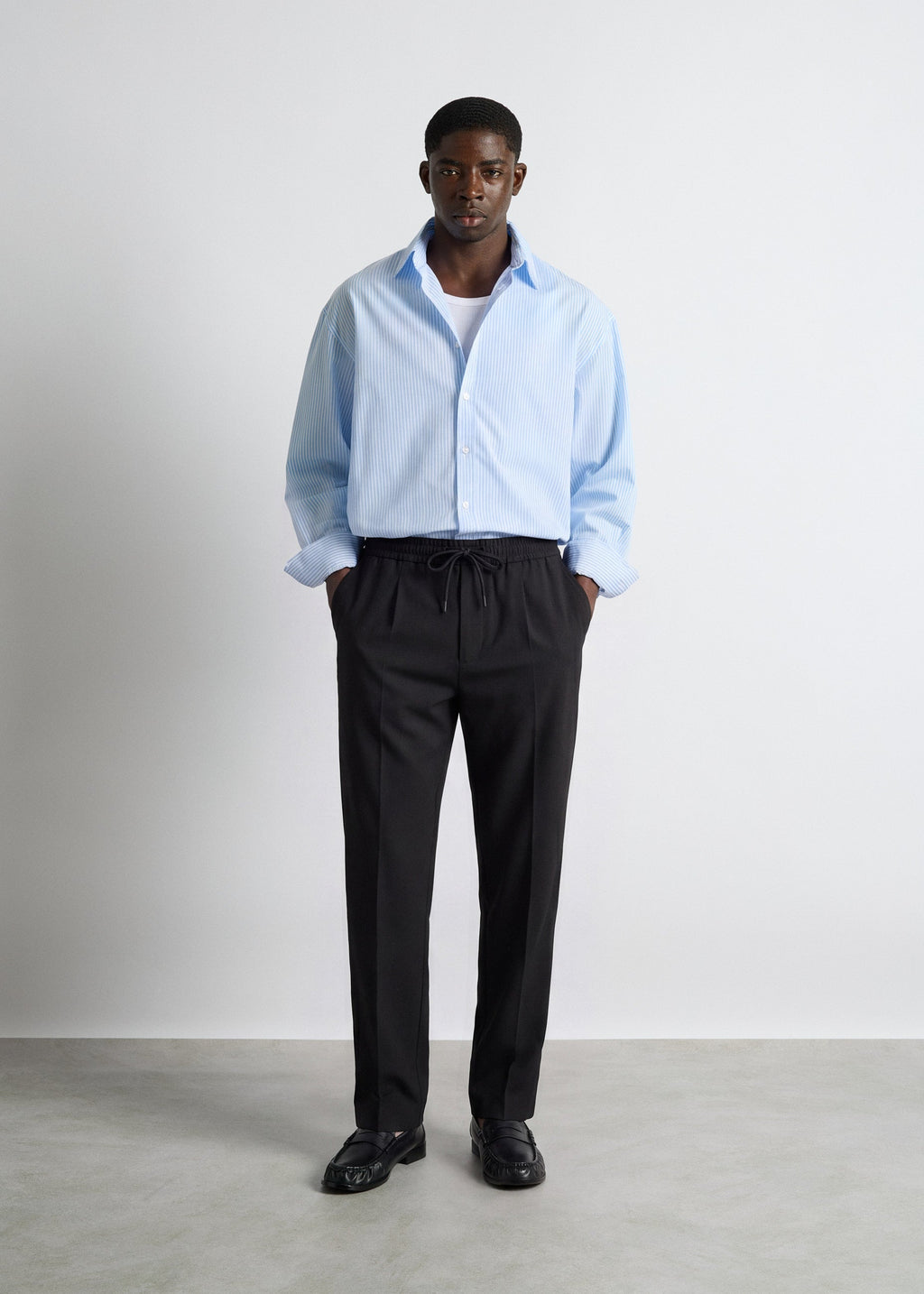 Pantalón Cintura Elástica Sergio en negro, foto 4