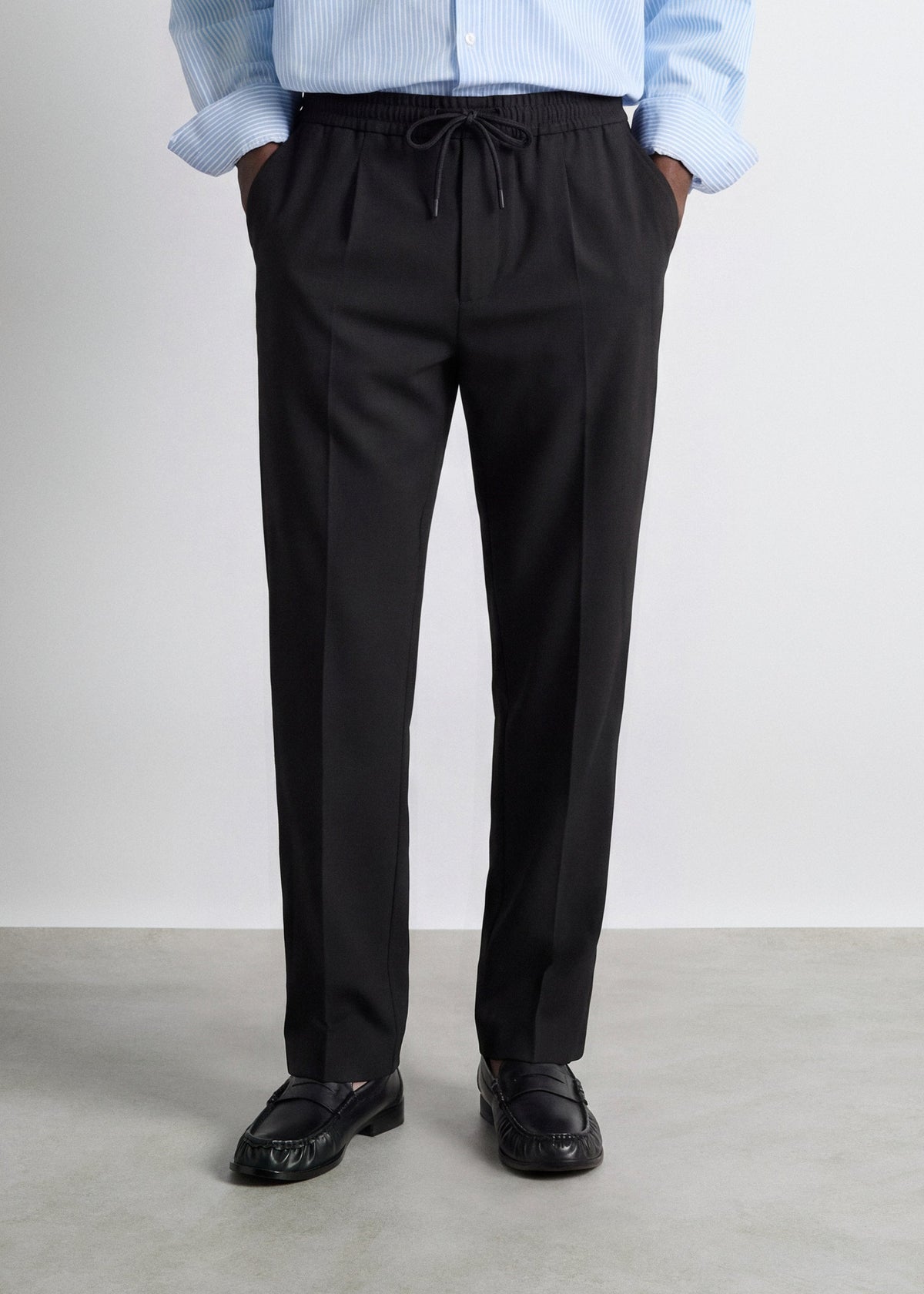 Pantalón Cintura Elástica Sergio en negro, foto 3
