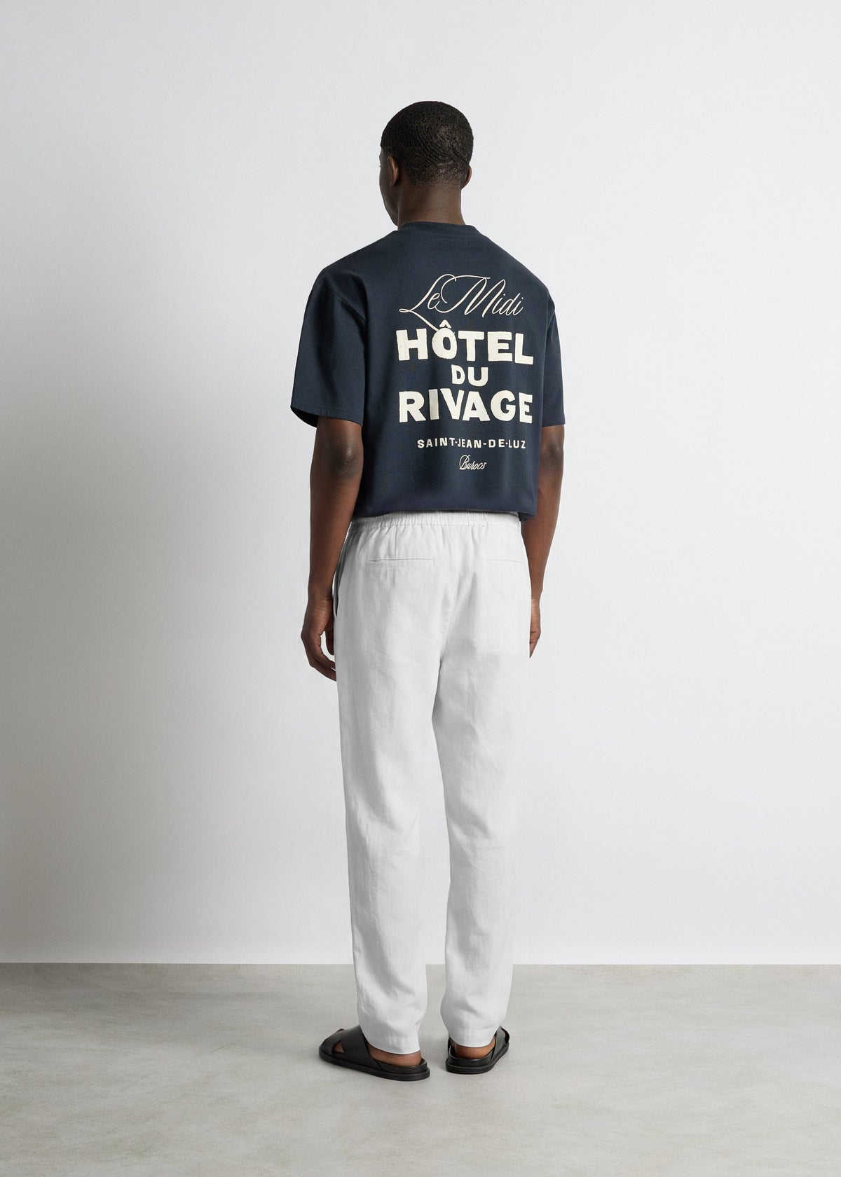 Pantalón de Lino Cordón Marcos en blanco, foto 6