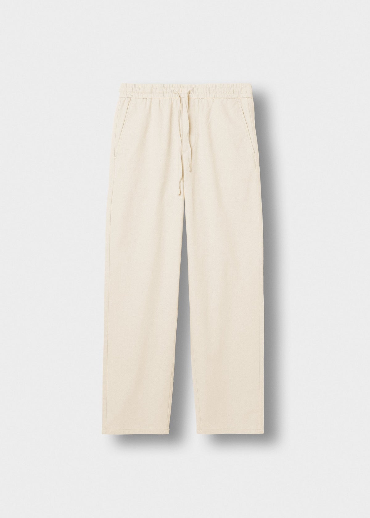 Pantalón de Lino Cordón Marcos en beige, vista delantera