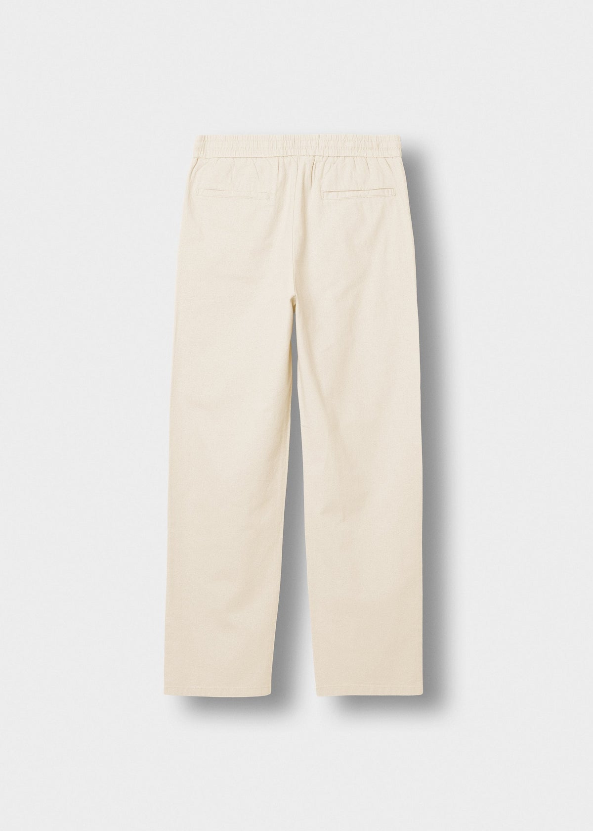 Pantalón de Lino Cordón Marcos en beige, vista trasera