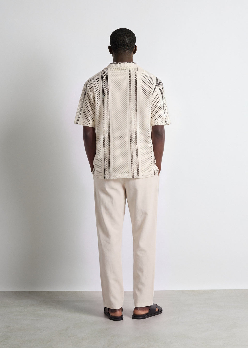 Pantalón de Lino Cordón Marcos en beige, foto 6