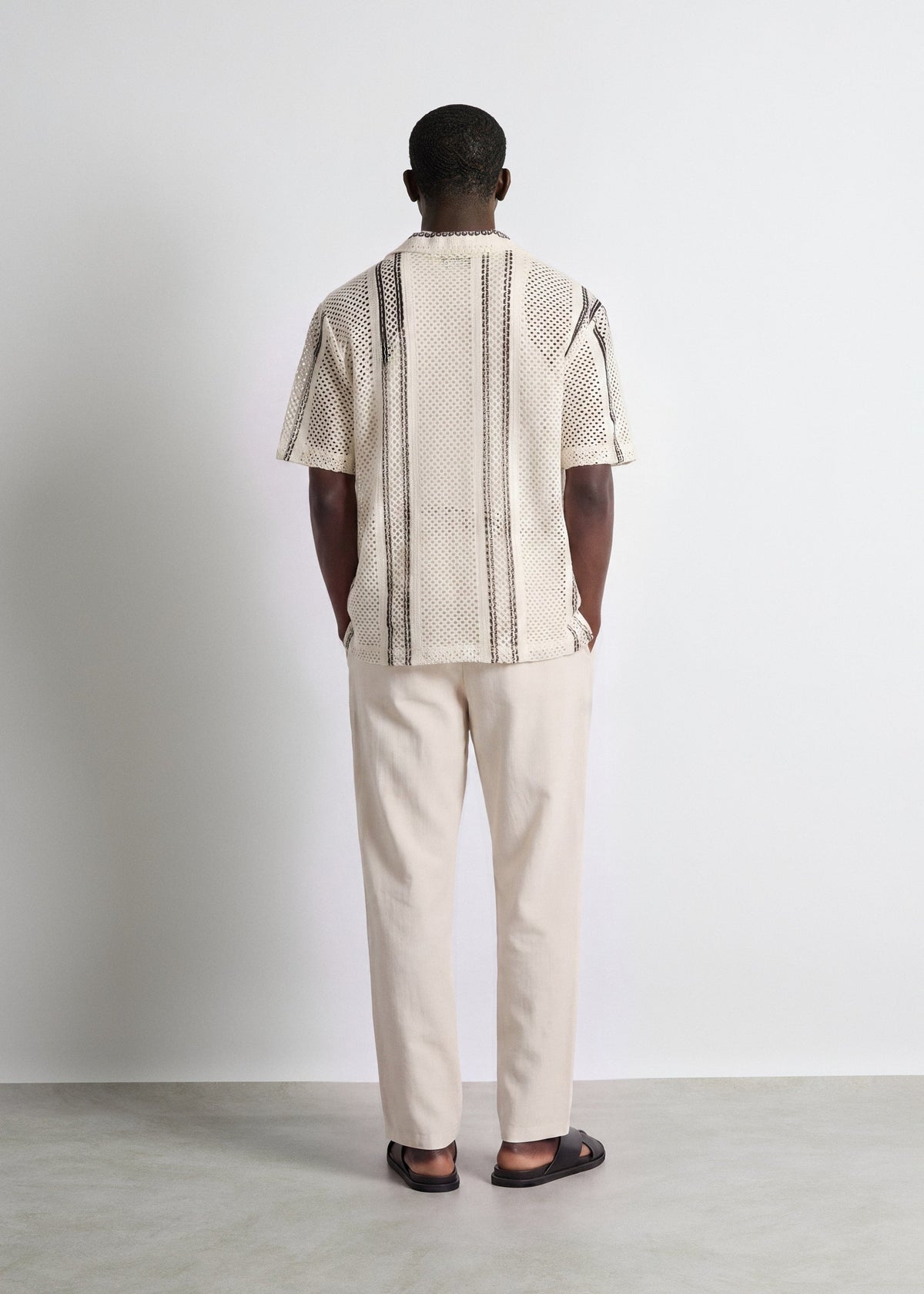 Pantalón de Lino Cordón Marcos en beige, foto 6