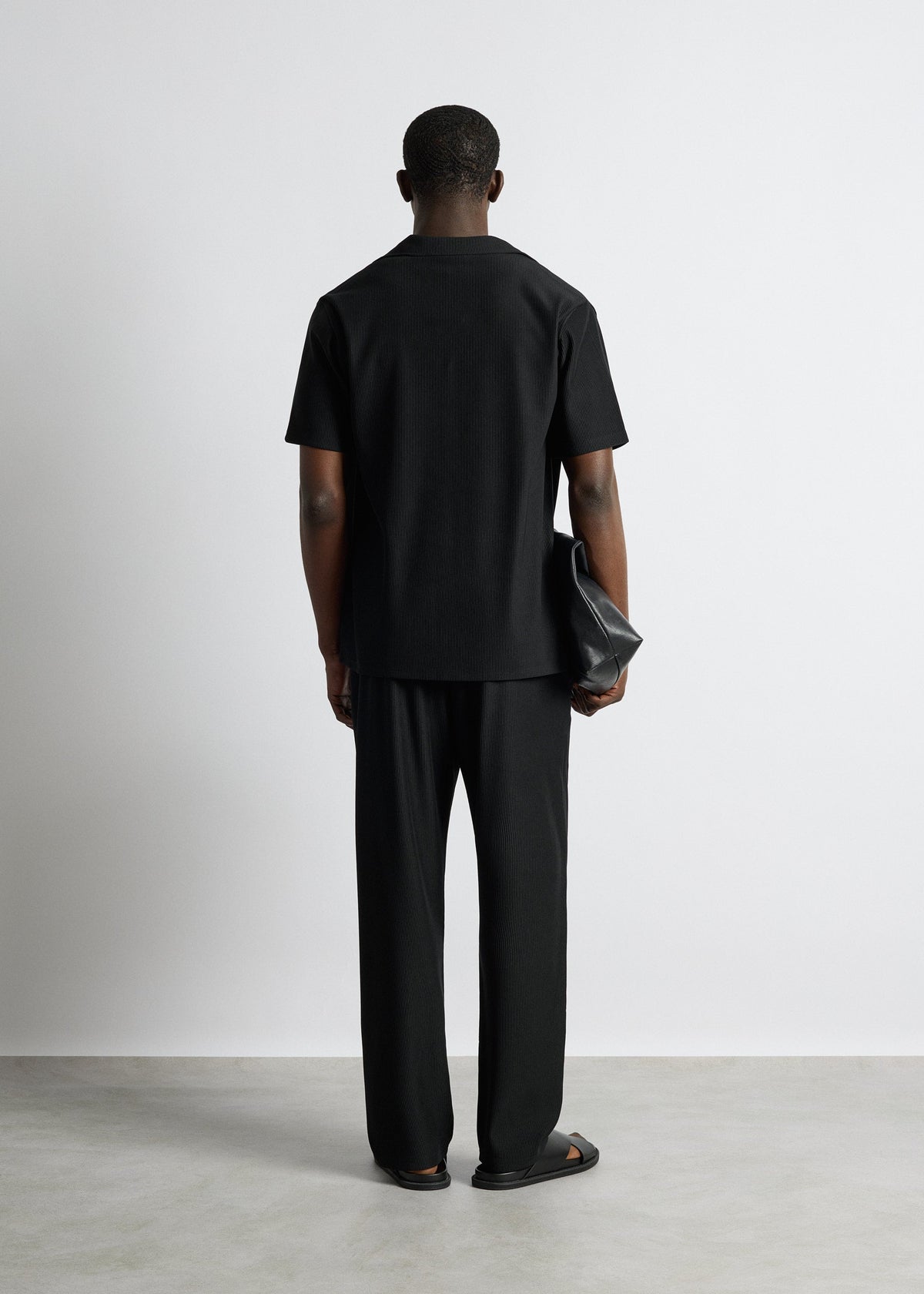 Pantalón Plisado Cordón Elías en negro, foto 6