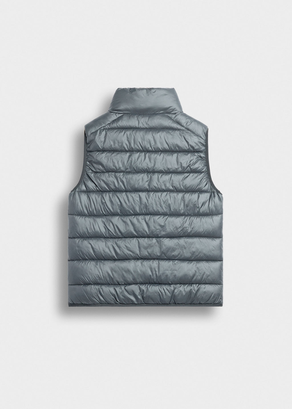 Chaleco Acolchado Ligero Bruno en gris, vista trasera