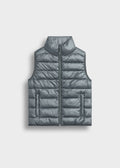 Chaleco Acolchado Ligero Bruno en gris, vista delantera