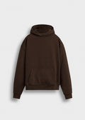 Sudadera Capucha Oversize Teo en chocolate, vista delantera
