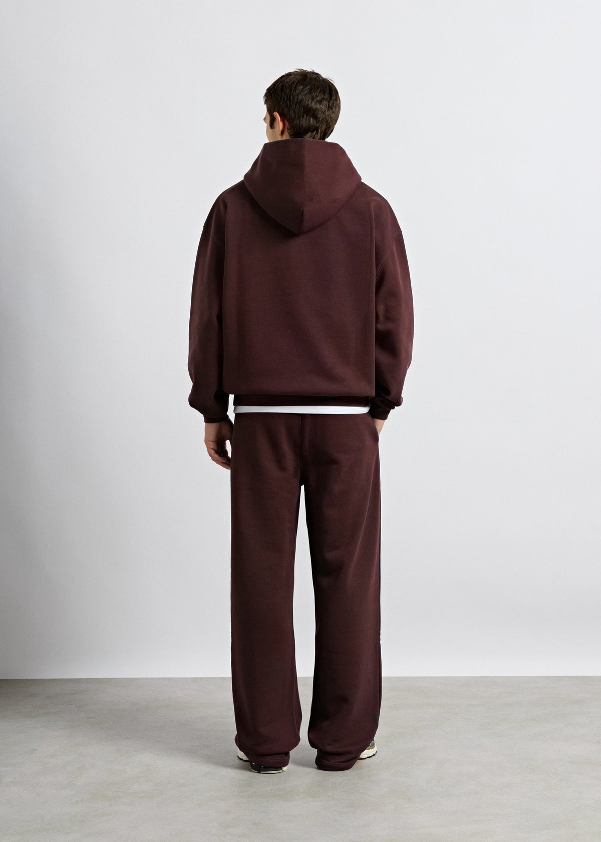 Sudadera Capucha Oversize Teo en ciruela, foto 5