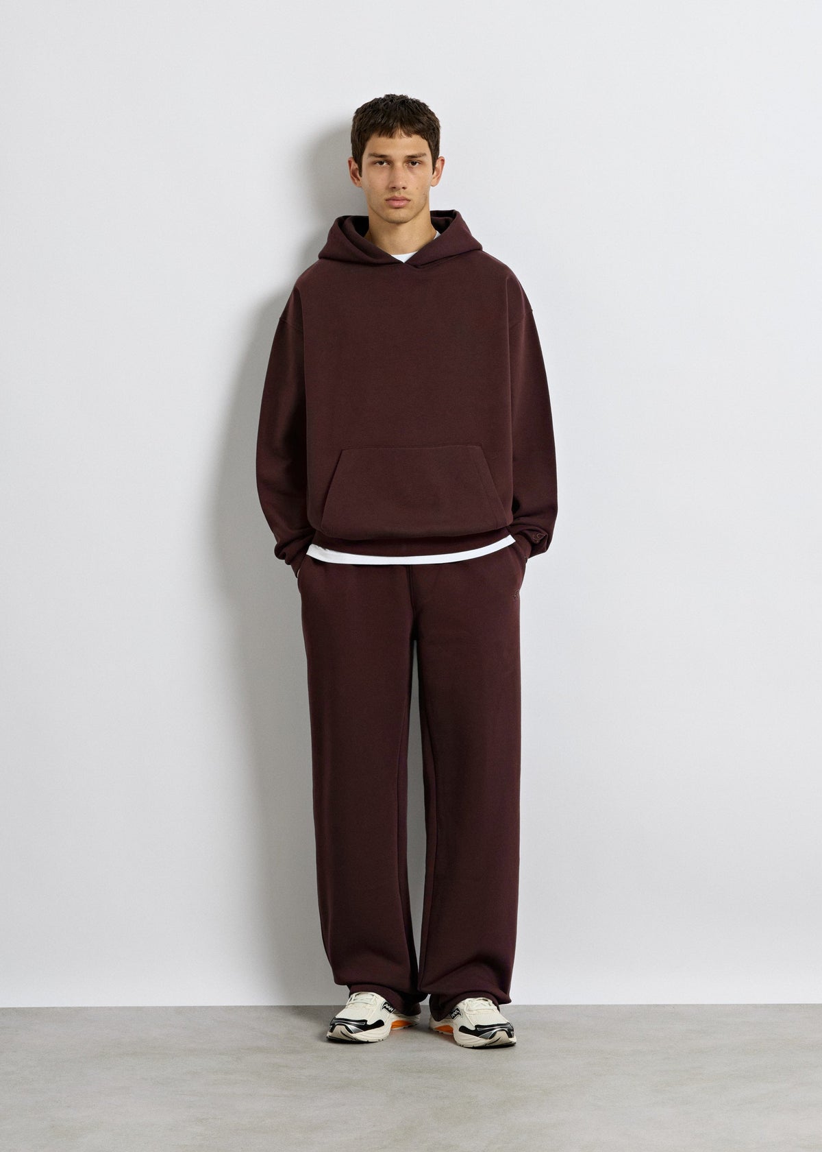 Sudadera Capucha Oversize Teo en ciruela, foto 4