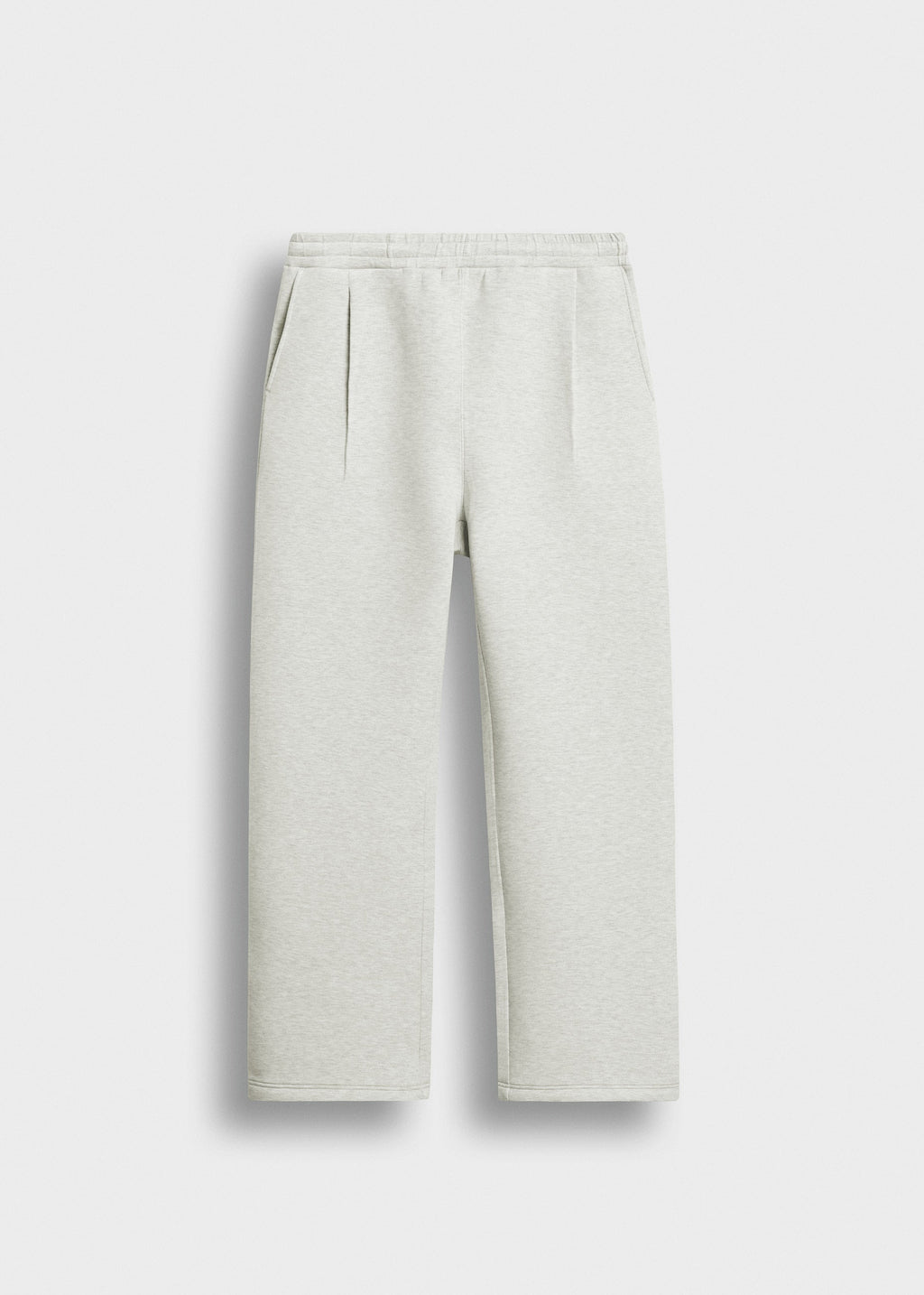 Pantalón Scuba Pinzas Andrés en gris ceniza, vista delantera