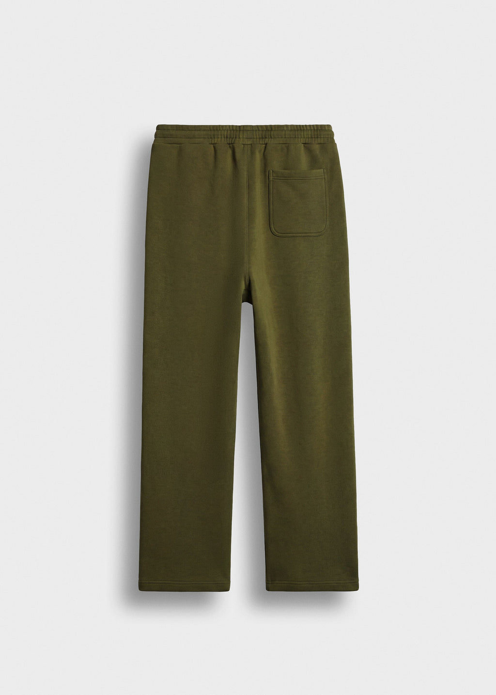 Pantalón Scuba Pierna Ancha Víctor en caqui, vista trasera