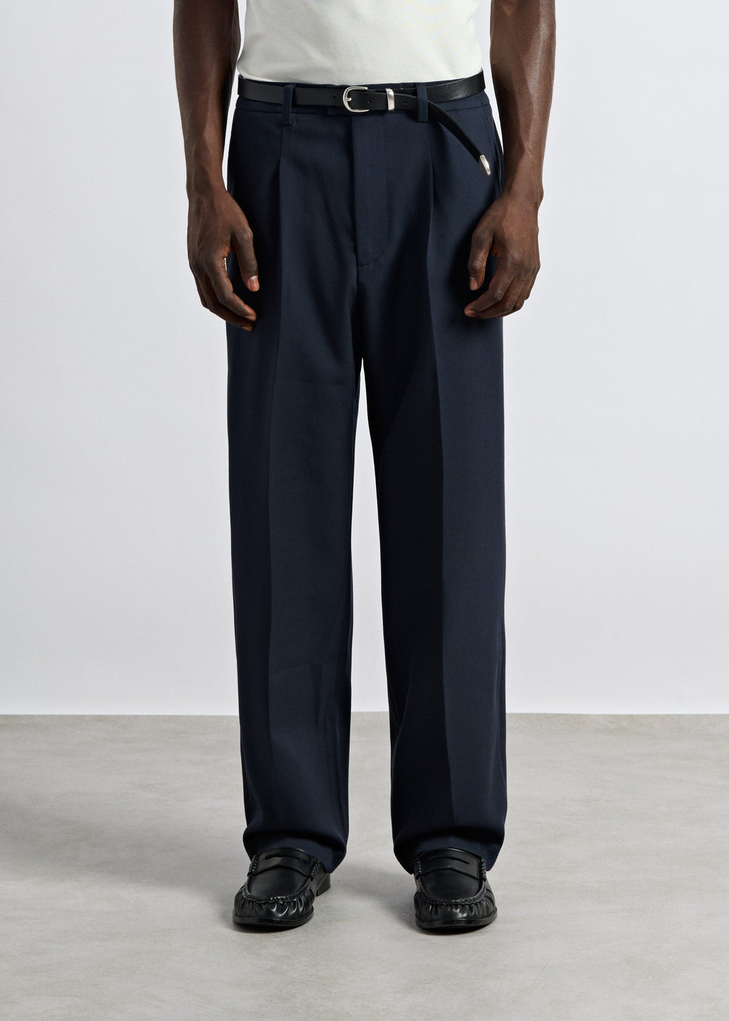 Pantalón de Vestir Recto Diego en azul marino, foto 3