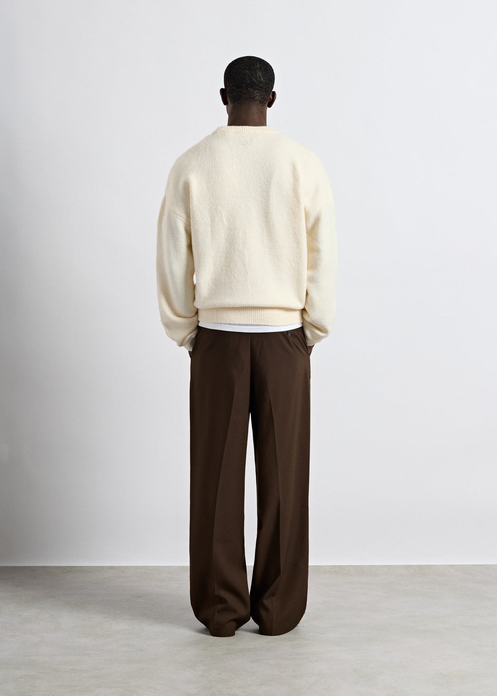 Pantalón de Vestir Pierna Ancha Javier en chocolate, foto 5