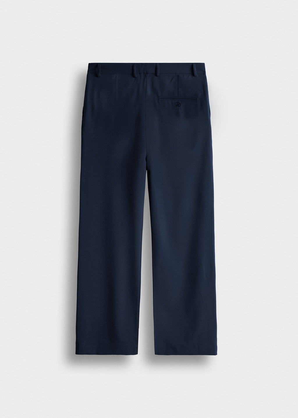 Pantalón de Vestir Pierna Ancha Javier en azul marino, vista trasera