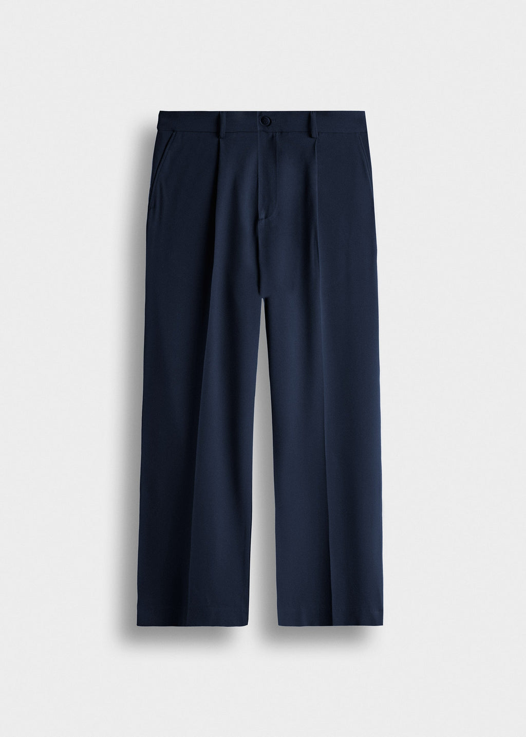 Pantalón de Vestir Pierna Ancha Javier en azul marino, vista delantera