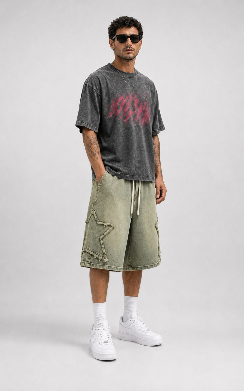 VRS Urban Cargo Denim Shorts