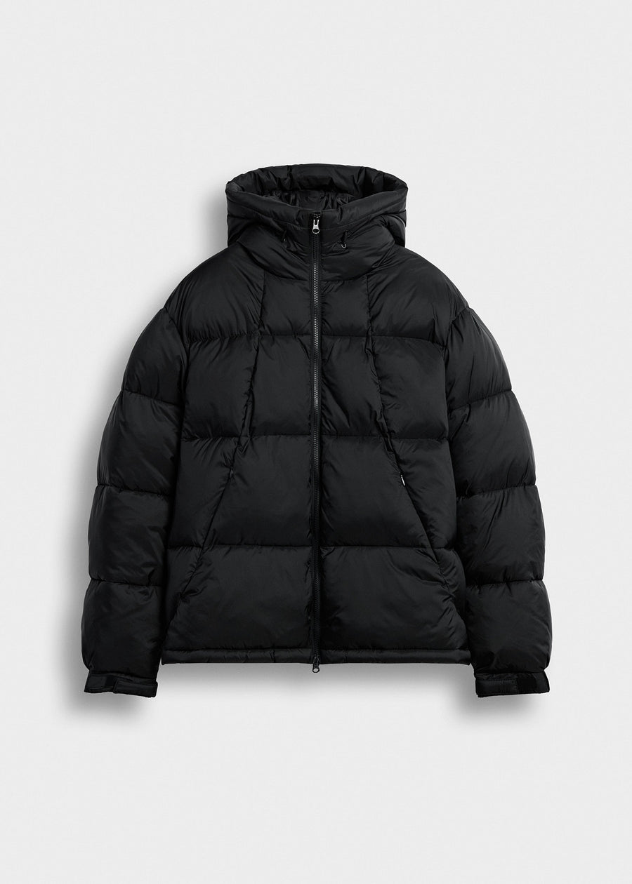 Chaqueta Acolchada Puños Ajustables Unai en negro, vista delantera