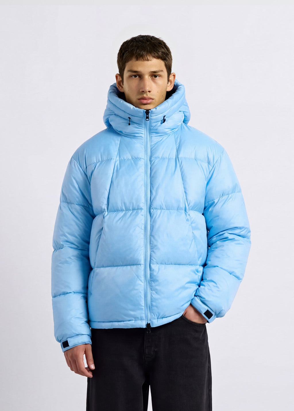 Chaqueta Acolchada Puños Ajustables Unai en azul hielo, foto 3