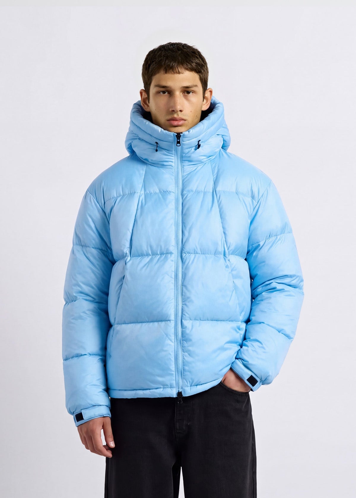 Chaqueta Acolchada Puños Ajustables Unai en azul hielo, foto 3