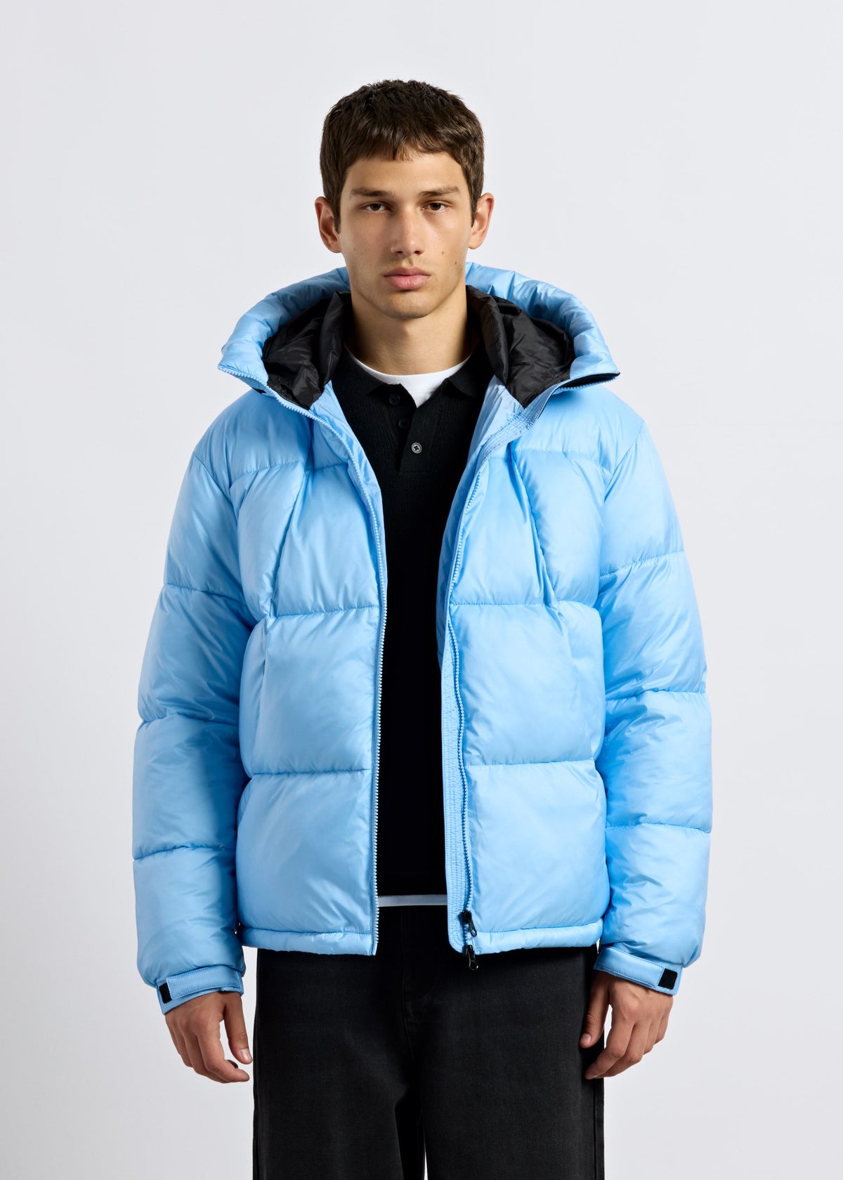 Chaqueta Acolchada Puños Ajustables Unai en azul hielo, foto 4