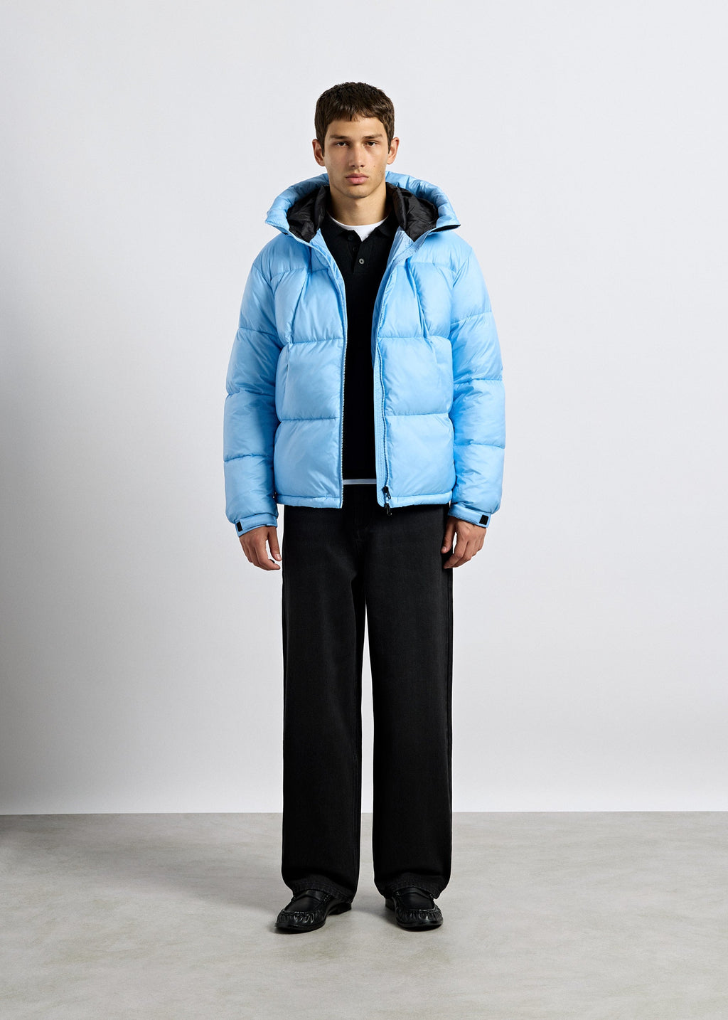 Chaqueta Acolchada Puños Ajustables Unai en azul hielo, foto 6