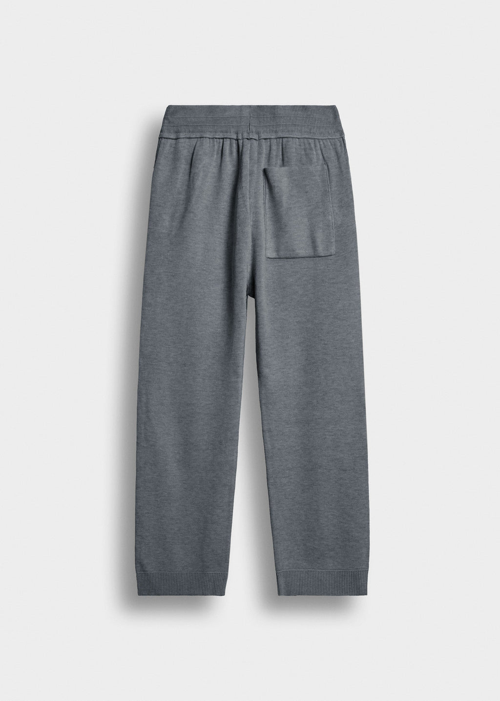 Pantalón de Punto Pierna Ancha Gonzalo en gris, vista trasera