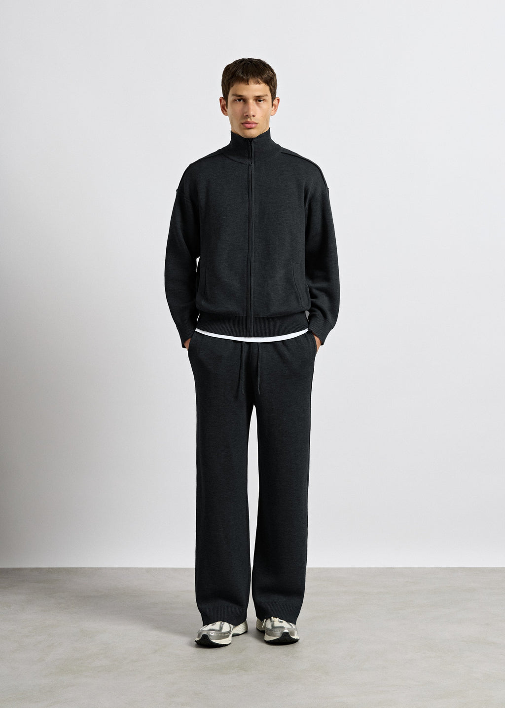 Pantalón de Punto Pierna Ancha Gonzalo en negro, foto 4