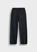 Pantalón de Punto Pierna Ancha Gonzalo en negro, vista delantera