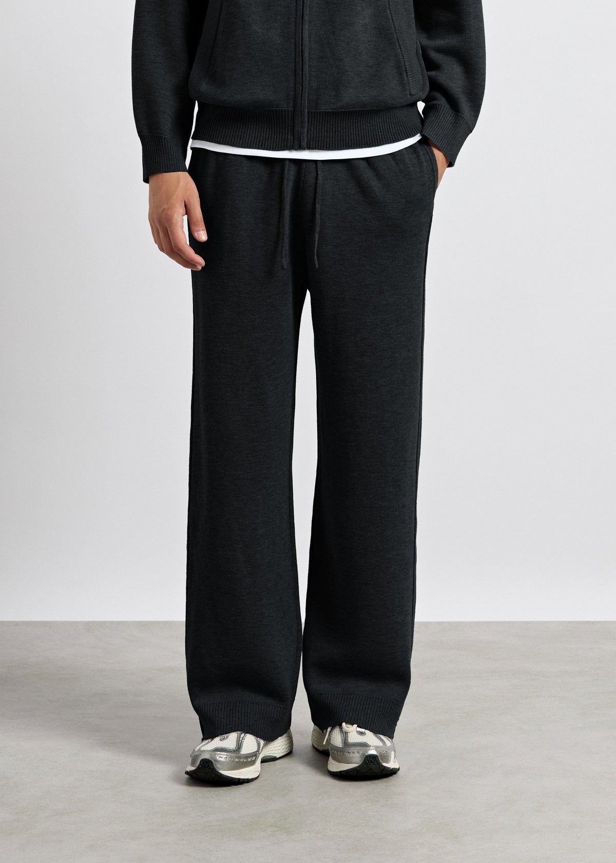 Pantalón de Punto Pierna Ancha Gonzalo en negro, foto 3