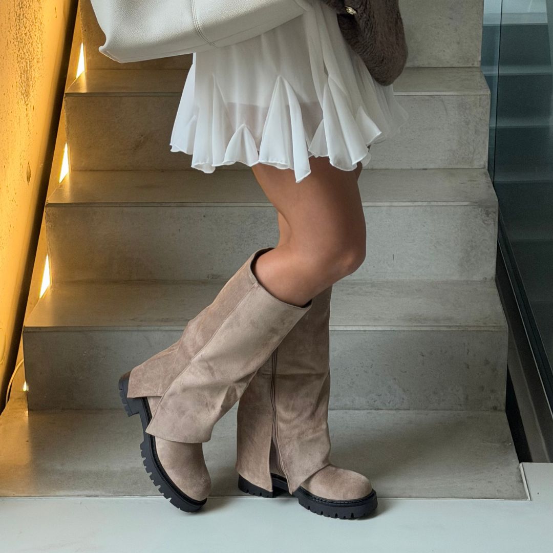 Bota Alta Western con Caña Vuelta Dulce