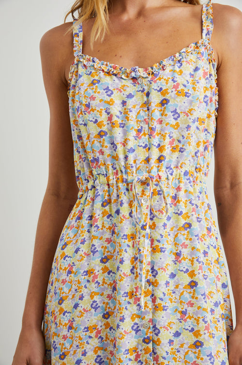 ADALYN DRESS - PAPAYA FLOWERS