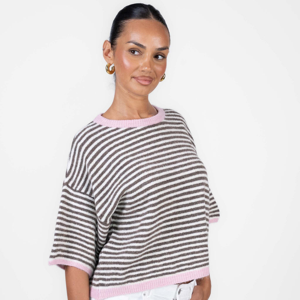 Camiseta Oversize de Rayas Ángela