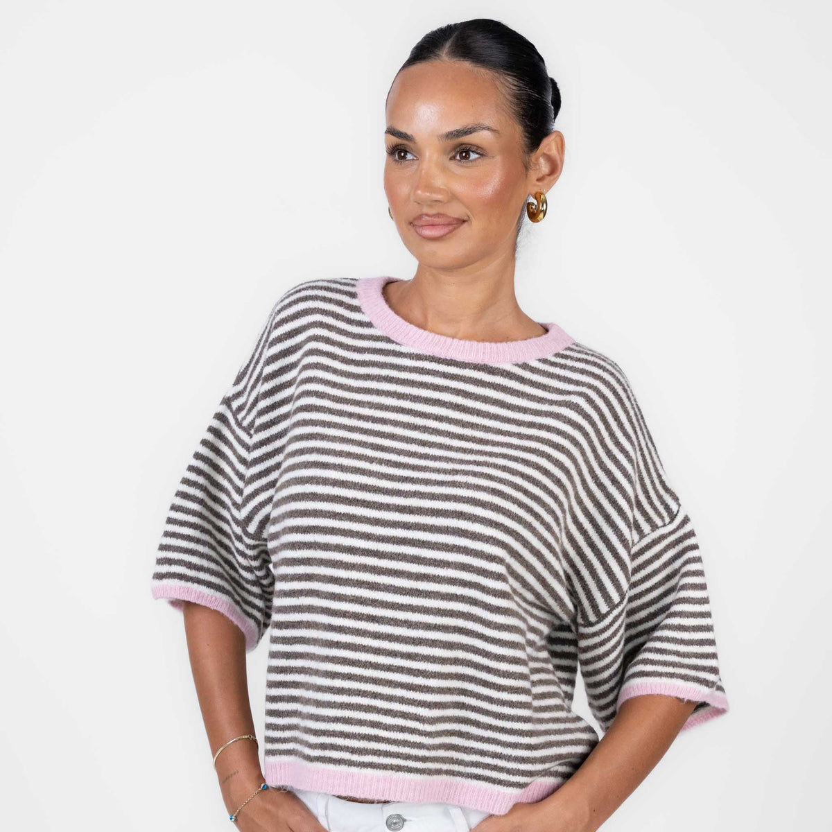 Camiseta Oversize de Rayas Ángela