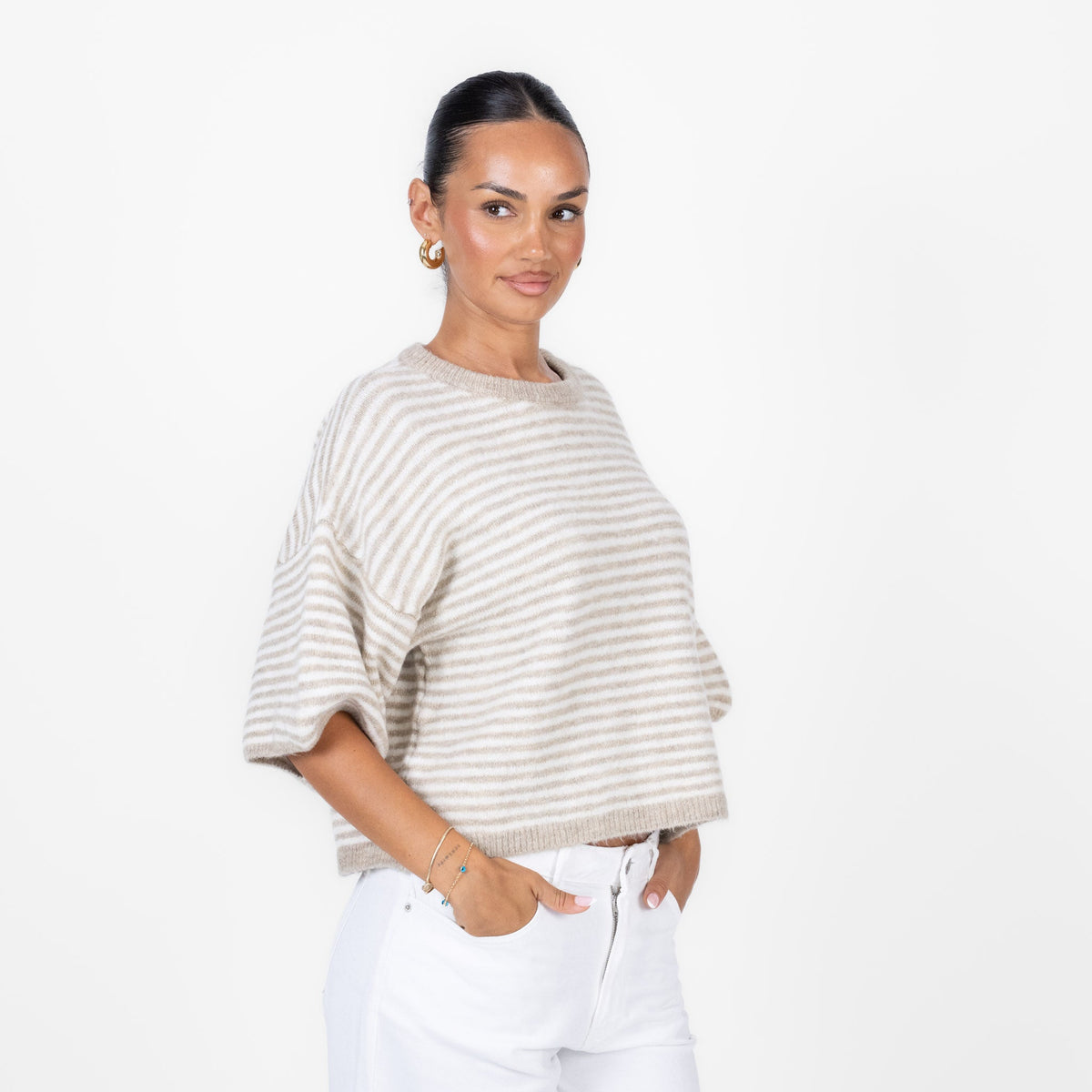 Camiseta Oversize de Rayas Ángela