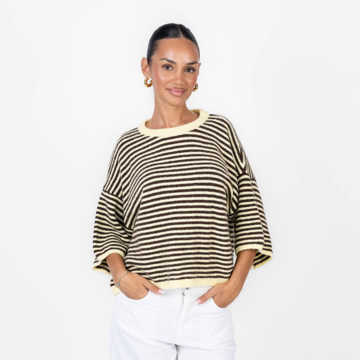 Camiseta Oversize de Rayas Ángela