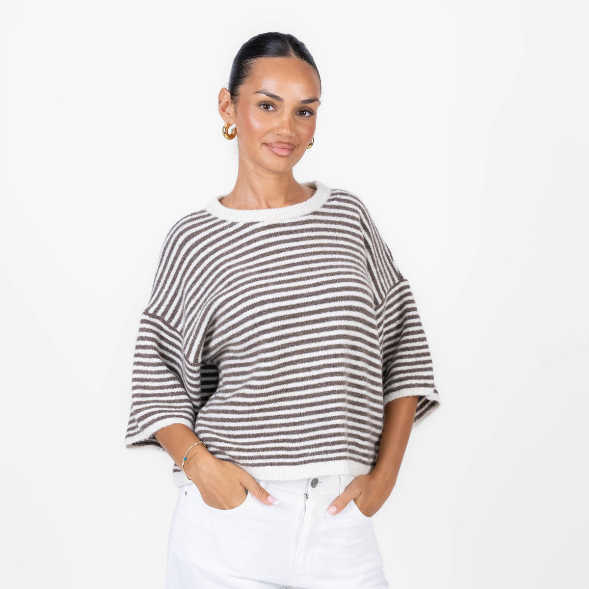 Camiseta Oversize de Rayas Ángela