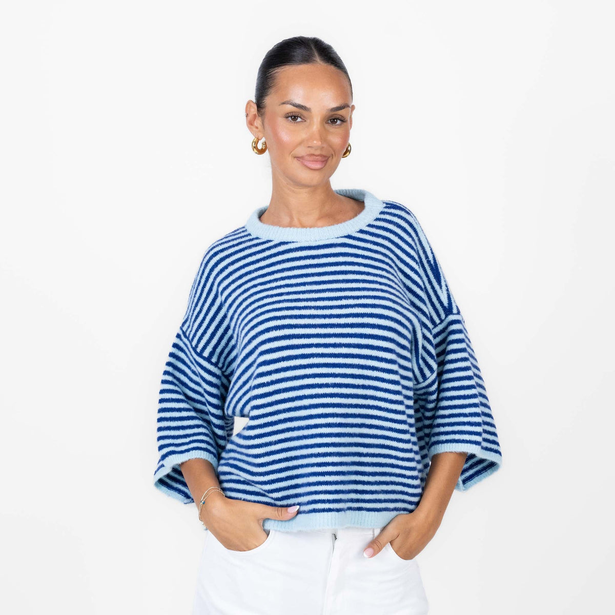 Camiseta Oversize de Rayas Ángela