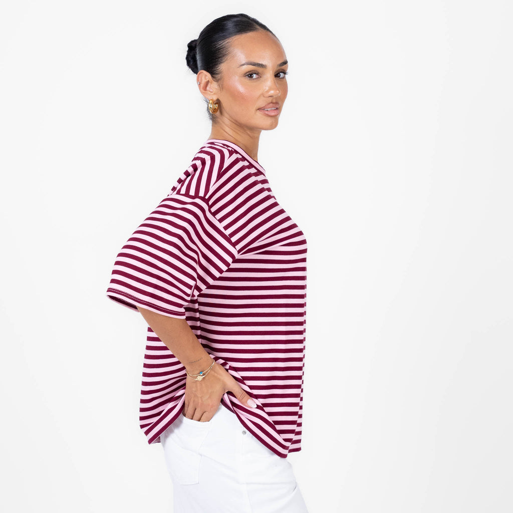 Camiseta Oversize de Rayas Alicia