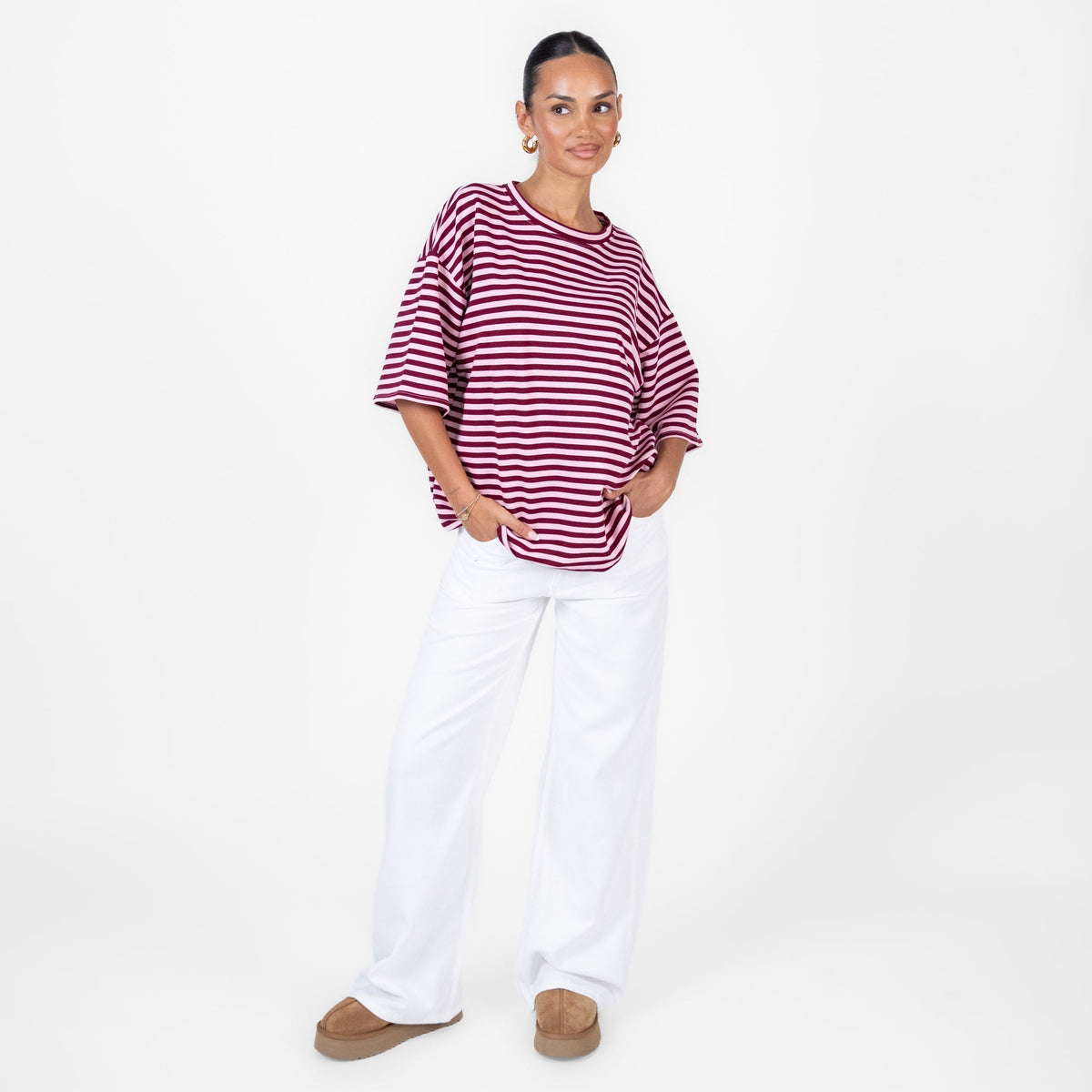 Camiseta Oversize de Rayas Alicia