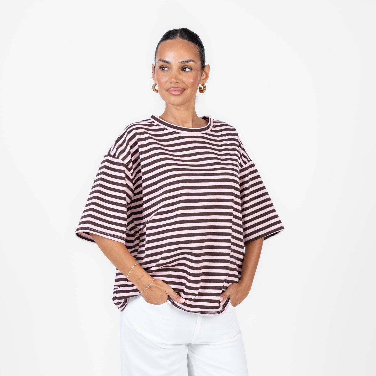 Camiseta Oversize de Rayas Alicia