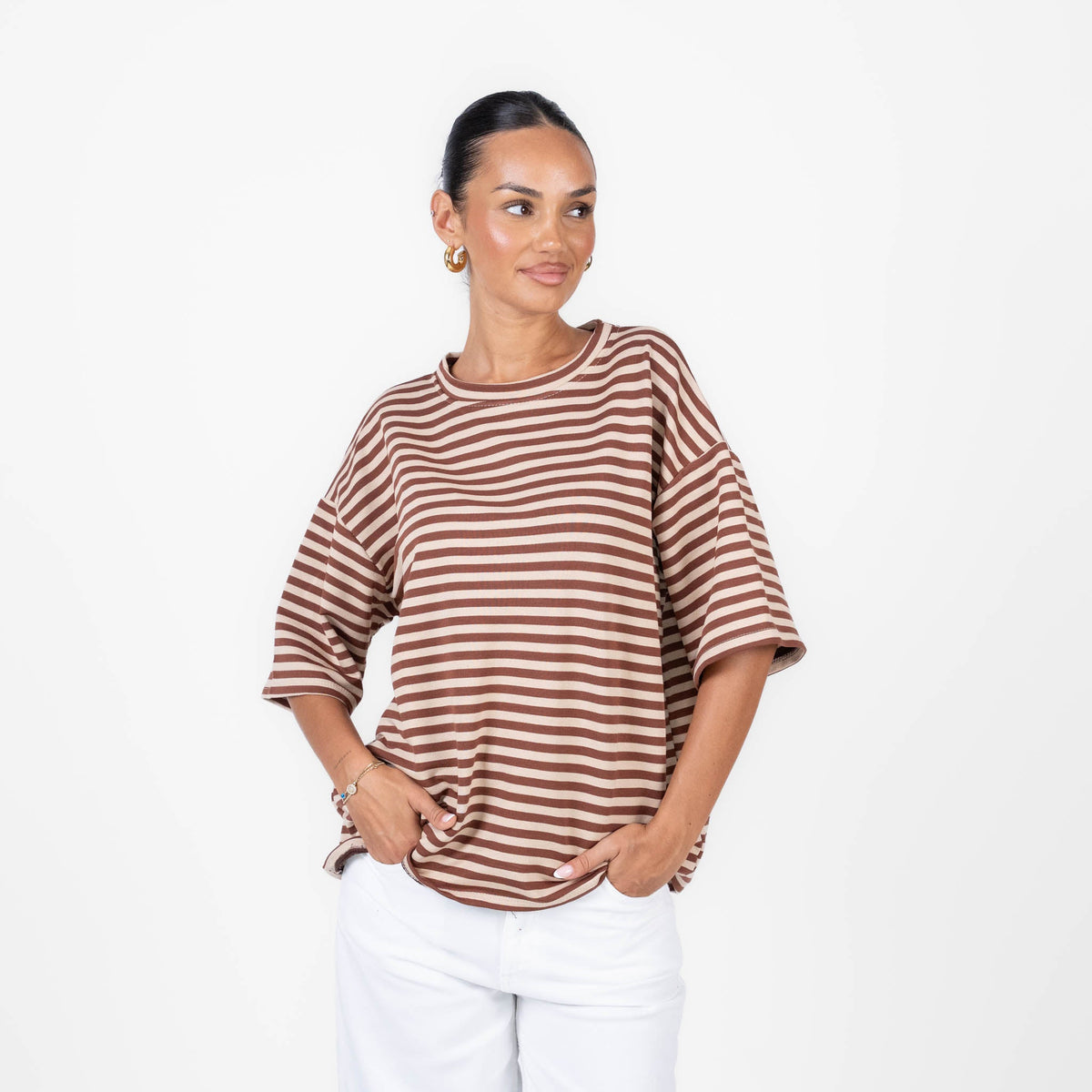 Camiseta Oversize de Rayas Alicia