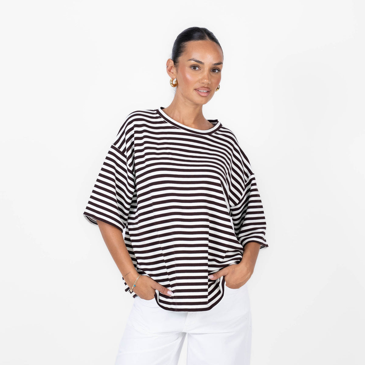 Camiseta Oversize de Rayas Alicia