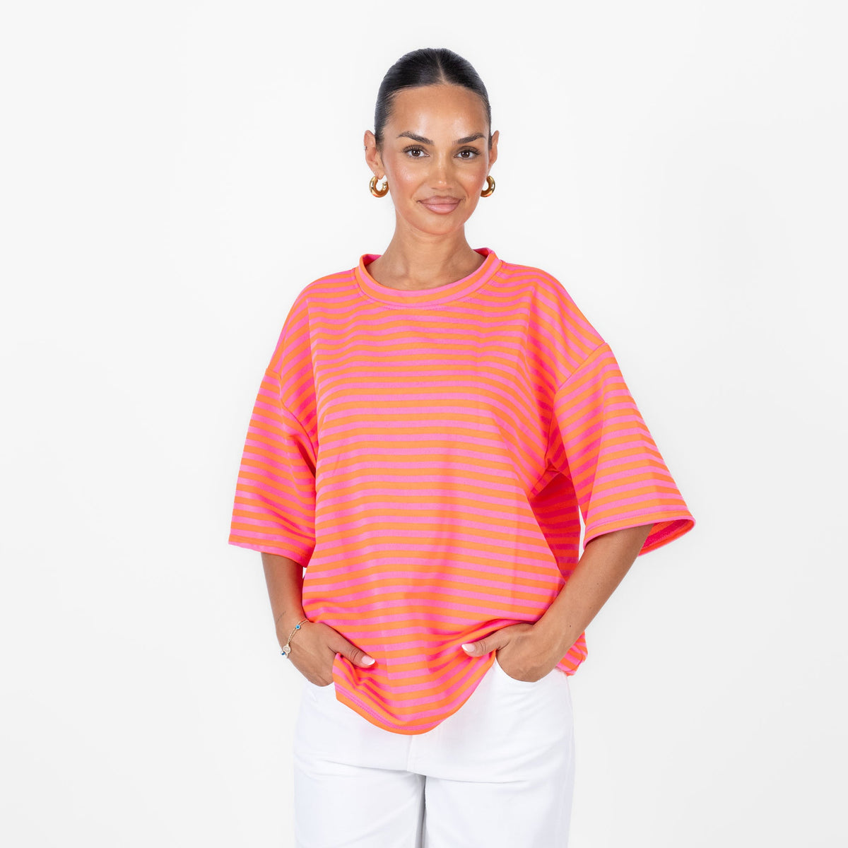 Camiseta Oversize de Rayas Alicia
