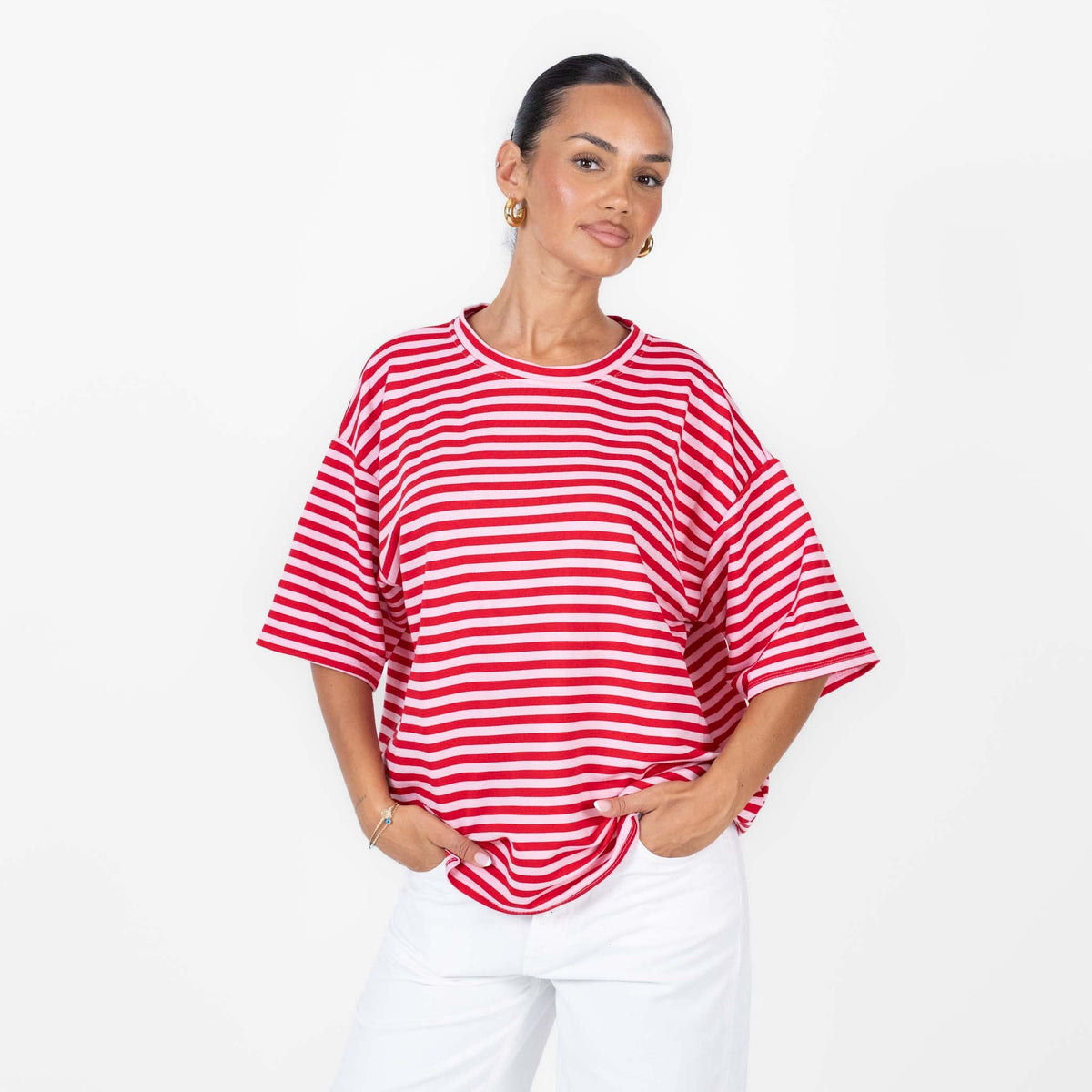 Camiseta Oversize de Rayas Alicia