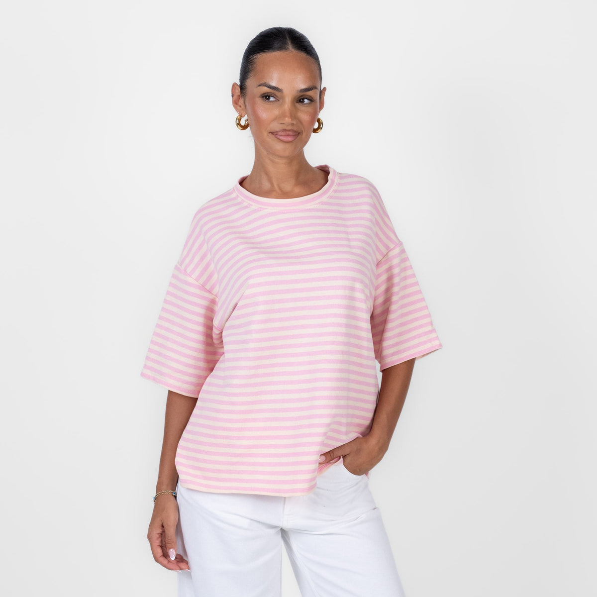 Camiseta Oversize de Rayas Alicia