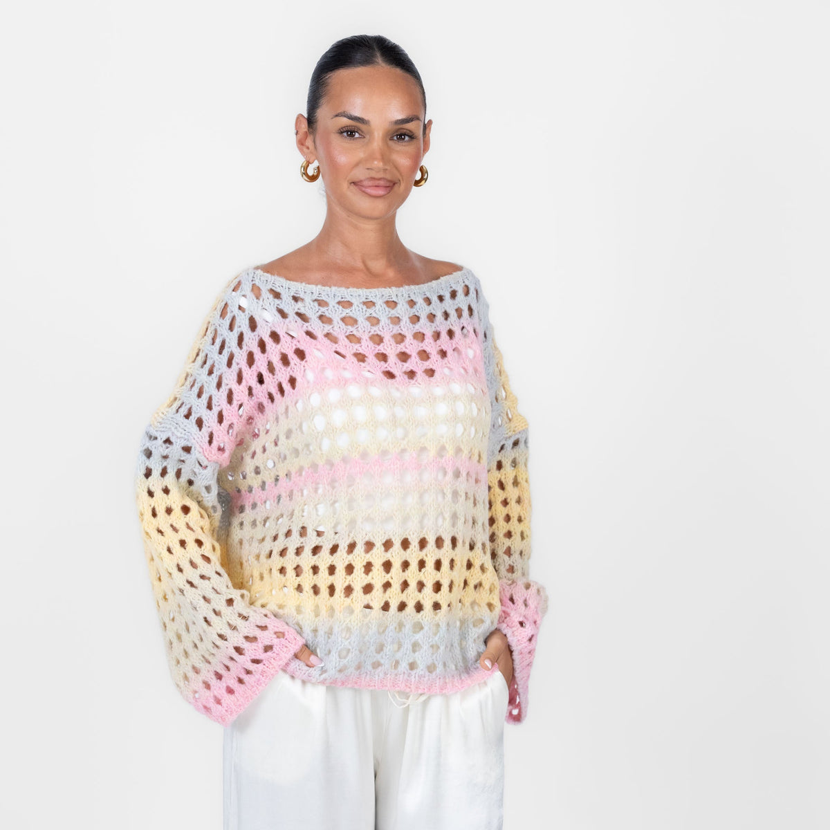 Jersey de Punto Calado Degradado Celia